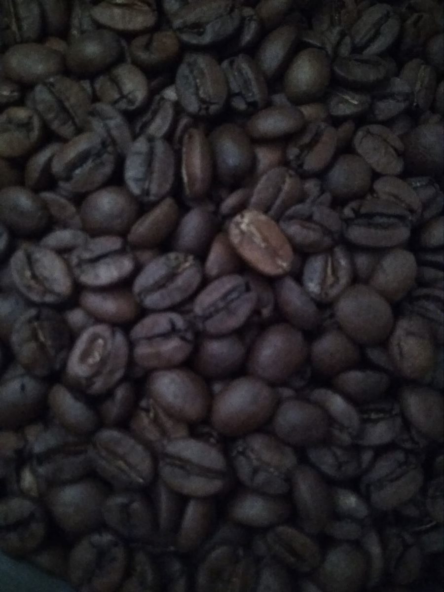 Nahaufnahme von Kaffeebohnen